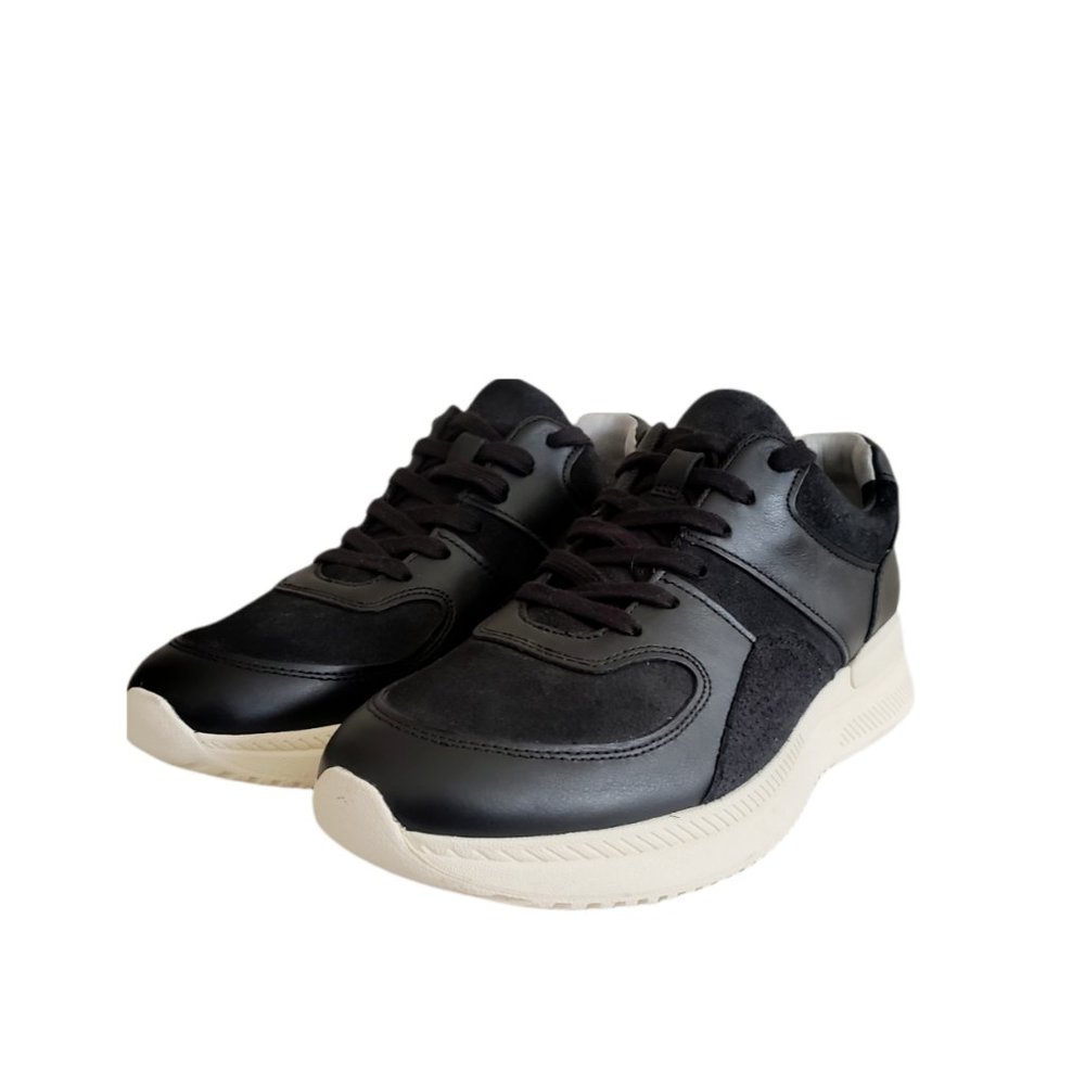 O by Everlane Black The Trainer Lace-Up Leather Sneakers  Women's Sz 10 Men's  8 - Picture 4 of 11